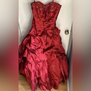Mori Lee Scarlet Wedding Gown & Vest 12